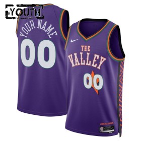 Canotte Bambino Phoenix Suns Personalizzate Nike 2024-25 City Edition Viola Swingman